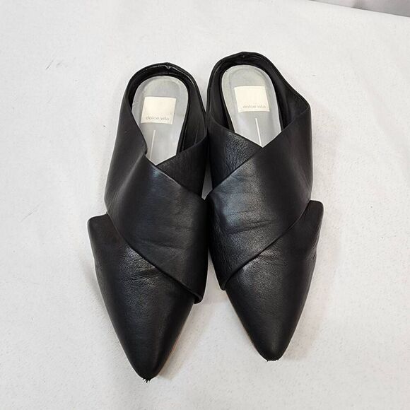 Dolce Vita Camia Black Leather Mule Women’s Size 8.5 Shoes Slip-On Comfort - Picture 8 of 10